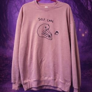 Pink Self Care Sweatshirt